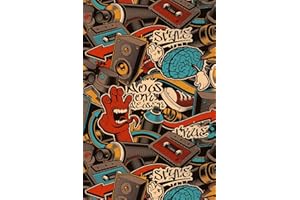 Notizbuch: Graffiti Cover Design / 120 Seiten / Punktraster / DIN A5 + (15,24 x 22,86 cm) / Soft Cover / Optimal als Malbuch, Skizzenbuch, Tagebuch, Bullet Journal usw.