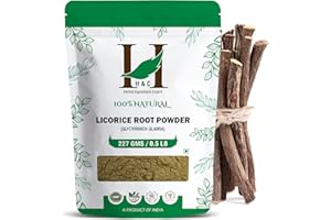 H&C HERBAL INGREDIENTS EXPERT H&C Licorice Root Powder (Glycyrrhiza Glabra) - 227grams Pack