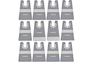 HEMUNC Set di lame oscillanti per raschietti, include 10 lame oscillanti rigide per raschietto, lame flessibili per multi-utensile multiuso, lame oscillanti universali per raschietti multiuso per adesivi per