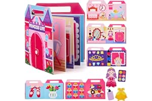 Gleamkid Busy Board Montessori Spielzeug ab 1 Jahre, Prinzessin Busy Book Quiet Book Kinderspielzeug ab 1 2 3 4 Jahre,Lernspiel als Geschenk für Kinder