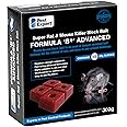Pest Expert Formula 'B+' Advanced Rat Bait Poison & Mouse Poisoning Indoor Killer Bait Blocks (300g), Professional Strength Single Feed Brodifacoum
