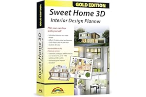 MARKT + TECHNIK Sweet Home 3D - Interior Design Planner with an additional 1100 3D models and a pdf manual, ideal for architects and planners - for Windows 11-10-8-7-Vista-XP & MAC