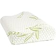 Nod Off Bamboo Memory Foam Pillow for Neck and Shoulder pain Premium Orthopedic Cervical Pillow Side Sleeper Pillow Hypoallergenic Support Pillow Washable-50cm x 30cm
