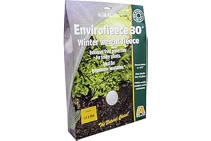 Agralan Heavy Duty 30g Garden Plant Envirofleece Winter Weight Fleece Frost Protection Allotment - Protects down to -6 - Many (1.6m x 10m)