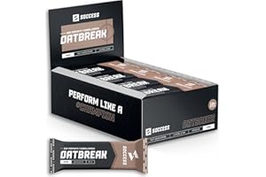 ‎SOCCESS Oatbreak Schoko Energieriegel mit Glutenfreien Haferflocken, Quinoa & Haselnuss (12 Riegel Packung) – Natürlich Reich an Langkettigen Kohlenhydraten, Protein und Ballaststoffe