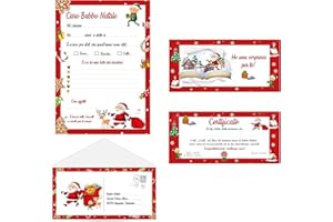 KOÏLWËS Kit Letterina per Babbo Natale - Libro dei Bambini Buoni - con Certificato di Babbo Natale - Idee Regali Originali