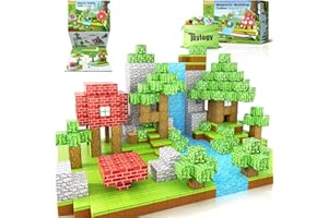 Toylogy 100PCS Magnetische Bausteine-Bauen Mine Magnete Welt Edition für Jungen und Mädchen im Alter von 3 4 5 6 7 8, Magnetspiel Outdoor Spielzeug für Kinder Geschenke ab 3+ Jahre Mädchen Jungs