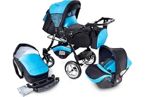 Urbano Cochecito de Bebe 3in1 Combi Carrito SILLA de COCHE by GaGaDumi (U6-Oceanic)