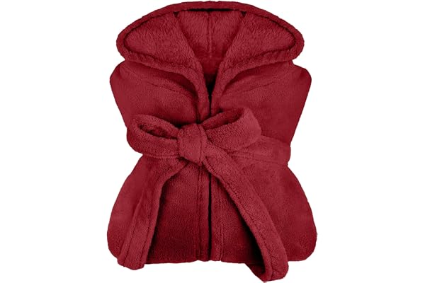 npluseins extra mjuk huva badrock av mysig fleece – i moderna färger och olika storlekar – unisex och vadlång