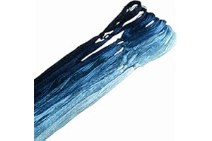 ‎MINGGUXIUYI MINGGUXIUYI 8 Farben reine Maulbeerseide à 22 m, edles Seidengarn für feine Handarbeiten und Kunststickerei (21)