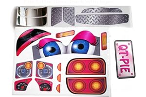 The Toy Restore Replacement Decals fits Little Tikes Cozy Coupe Older Truck with Eyes QT-Pie Pink