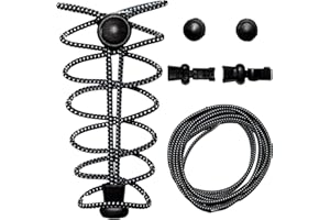 YIIOCCC Cordones elásticos para zapatos Cordones para zapatos sin atar, fácil de instalar para niños y adultos, cordones para deportes al aire libre