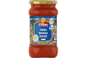 ‎TRULY INDIAN TRULY INDIAN Tikka Masala Sauce, Angenehm scharfe Fertigsauce für schnelle Gerichte mit natürlichen Zutaten, Authentisch indisch kochen, Vegan & glutenfrei (6 x 285 g)