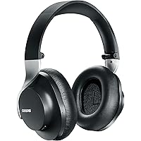 Shure AONIC 40 Over Ear Wireless Bluetooth Rumore di cancellazione con microfono, durata della batteria di 25 ore, iPhone e A