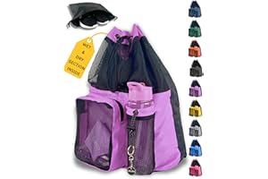 JIMJOOS Drawstring Mesh Swimming Bag - 25L Waterproof Swim Bag with Wet/Dry Compartment, Multifunctional Sports Backpack for Kids, Adults, Swimming, Surfing, Beach, Gym