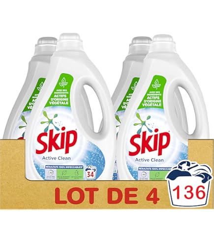Skip Lessive Liquide Active Clean 1,89 L 27 Lavages - Comparer Avec