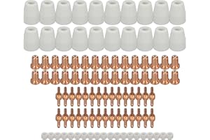 RIVERWELD PT-31 LG-40 Plasma Electrodo Propina Boquilla Extendido Plasma Corte Consumibles Accesorio Ajuste CUT50D CUT-50 CUT-40 CUT40D CT-312 100pcs