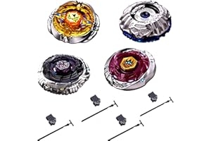 Rapidity 4ER Set +4 Launcher Kreisel für Metall Fusion Metal Masters 4D Kampfkreisel (4)