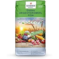 Schicker Mineral feines Diabas Urgesteinsmehl 25 kg, reines Gesteinsmehl für Ihren Garten zur Bodenverbesserung…
