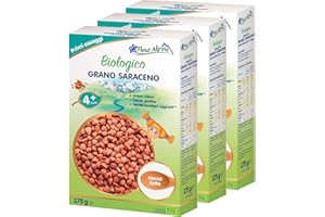 Baby Porridge FLEUR ALPINE| Set di 3 Baby Cereali di Grano Saraceno Biologici - Porridge per Deliziose Colazioni | Porridge nutriente senza glutine 4+ mesi senza zuccheri aggiunti|Porzioni 3x7