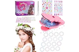 SEMKOTREE Hair Gem Stamper, Hair Gems Bedazzler Kit with 420 Rhinestones, Jewels Machine Stamp, Girls Toys Diamonds Stapler with Nail Stickers, Tweezers