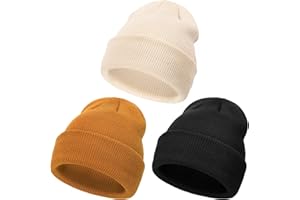 DRESHOW Toddler Beanie Kids Invierno Sombreros Niños Soft Knit Unisex Sombrero para Bebé Niños Niñas Gorro Cálido Beanies para 3 Meses-6 Años