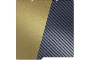 TIOPY PEI+PET Kobra S1 Combo Build Plate,PEI+Fibra di Carbonio PET Superficie Piattaforma Flessibile Piattaforma Piattaforma per Kobra S1/Combo 264x276mm, Anycubic Stampante Accessori di Ricambio