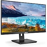 Philips 242S1AE - Monitor FHD da 24 pollici, regolabile in altezza (1920 x 1080, 75 Hz, VGA, DVI, HDMI, DisplayPort), colore: