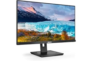 ‎PHILIPS MONITORS Philips 242S1AE - 24 Zoll FHD Monitor, höhenverstellbar (1920x1080, 75 Hz, VGA, DVI, HDMI, DisplayPort) schwarz