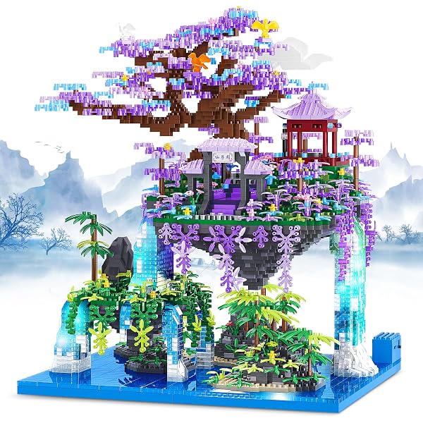 Set De 1800 Microbloques Del Jardín De Suzhou – Arquitectura China Clásica En Miniatura, Con árboles Y Detalles Realistas, Ideal Para Adultos Y Adolescentes +14 Años