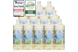 KieselGreen Bioethanolo 12 x 1 litro con Fragranza per Caminetto a Etanolo – Bio-etanolo profumato per Ambienti, molte Fragranze - Profumo per Caminetto a bioetanolo da Interno o da Tavolo