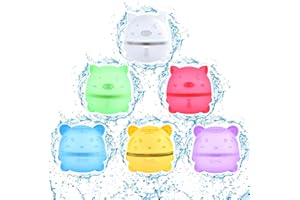 Wiederverwendbare Wasserbomben, Viafexna Magnetische Wasserbomben Selbstschließend, Schnell Füllbarer Silikon-Wasserballon für Kinder Erwachsene, Pool Spielzeug Wasserspielzeug Kinder Outdoor (6Pcs)