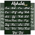 ABC Cursive Script Alphabet poster SIZE SMALL chart LAMINATED teaching classroom decoration Young N Refined (16x20)