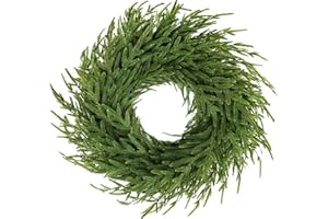 ‎QHAIYYBF Türkranz Weihnachten-Weihnachtskranz,Weihnachtsdeko Kranz Haustür,Türkranz Weihnachten,Green künstlicher Tannen-Kranz 60 cm,Weihnachten Haustürkranz,Adventskranz künstlich,Türschmuck Weihnachtsdeko