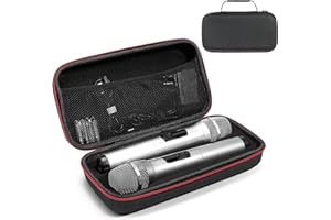 Milisten Mikrofon Tasche for JBL: Partybox Mikrofontasche Wireless Mikrofon kabellos Mikrofonkoffer Mic Box Kabellose Mikrofon-Hülle, Tragetasche für Outdoor-Reisen, Kabellose-30 * 15CM (Nur Tasche)