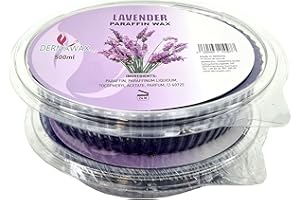 ‎DERMAWAX Dermawax 2x 500 ml Lavendel Paraffinwachs, Paraffinbäder für Hand, Fußpflege und Hautpflege