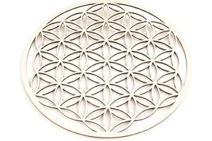 Berk EN-073 - Accessori da Meditazione - Fiore della Vita in Legno, 22 cm