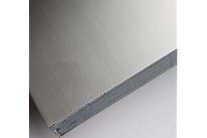 SCHLÖGEL GMBH 1mm Lastra IN Acciaio Spazzolato 1.4301 V2A Lunghezza 1000/1500mm Eins. Pellicola Protettiva (100x1500mm)