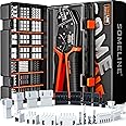 SOMELINE® Crimp Tool Connector Kit, JST-XH 2.5mm/Dupont 2.54mm Connector Set, 21 Types of Connectors, 30-20 AWG Ratcheting Crimper for Dupont,JST Series,KF2510,Molex,AMP EI Series