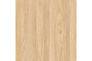 ARTHOME WALL DECOR Arthome Auto Adhésif Papier Peint Clair Marron Chêne, 40cm x 10m Naturel Bois Grain rayé Rustique Autocollant Film Amovible Imperméable Vinyle Papier peint pour meubles