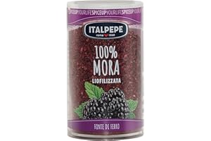 ITALPEPE ROMA 1969 Italpepe, More Liofilizzate, Fonte di Ferro, Ideale da Aggiungere su Gelati e Yogurt, Ottimi per Creare Frullati e Colazioni Sane, Senza Zuccheri Aggiunti