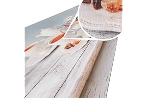 ANRO Küchenteppich Küchenläufer Teppich Läufer Küche abwischbar rutschfest Design Teezeit 120 x 52cm