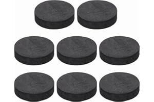 sourcing map 8 Pcs Single Sided Speaker Isolation Feet Pads, 40mmx10mm Non Slip Foam Shock Absorption Base Pad Amplifier Stand Feet Mat for Speaker HiFi Home Theater Sound System, Black