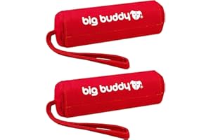 big buddy - Canvas Food Fetch Dummy, Treat Retrieval Bag for Dog Training (Twin Pack, Red)