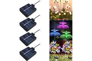 ULEMONDEE Replacement Solar Panels Top Perfect for Outdoor Lantern Lights Accessories in The Garden (4PCS Square for Flower Solar Light)