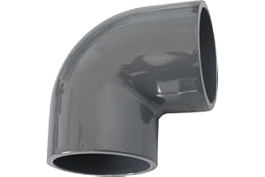 LIONFLEX PVC Winkel 90° DN 50 mm | Klebemuffe x Klebemuffe