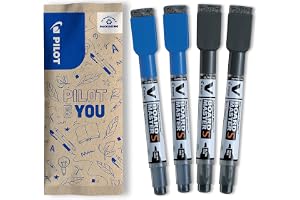 PILOT - 2 Pack V Board Master S - Whiteboard penna - Fin Spets - Blå