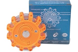 Kitgo 1 Pack LED Road Flares Flashlight Emergency Safety Warning Light Kit For Car Truck RV Vehicles Boat With Magnetic Base & Hook…