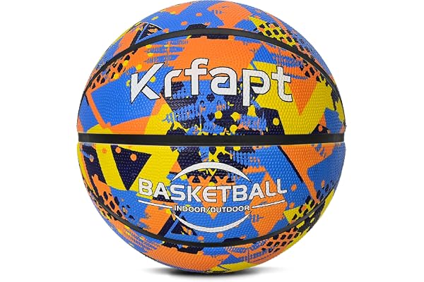 Mini ballon de basket pour enfant - Taille 5 - Idéal pour les jeunes mains des enfants - Pour l'entraînement - Ballon de basket souple avec surface adhérente