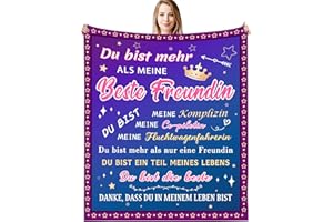 ‎G-DAKE G-dake Beste Freundin Geschenke Decke, Geburtstagsgeschenk für Meine Beste Freundin BFF Geburtstag Geschenk Freundinnen Geschenkideen Kuscheldecke Flauschig 150x200cm